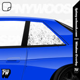 Sakura cherry blossom car window vinyl overlay